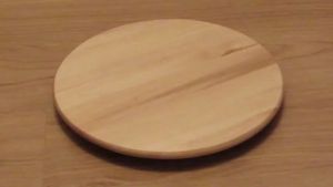 Meja Papan Saji Putar Kayu Solid - Rotating Tray Lazy Susan