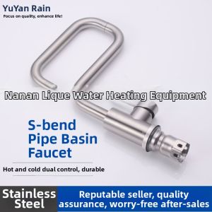 Hot & Cold Brass Stainless Steel Anti-splash Rotatable Kitchen Faucet
