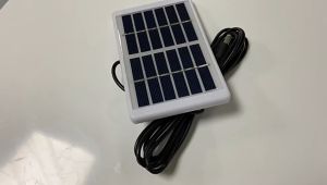 Micro solar panel emergency charger suitable for any micro power bank mobile phone charging lamp etc.