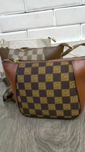 Tas Selempang Wanita Import LINUODAISHU: Tas Wanita Desain Modern & Kulit PU