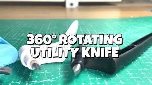 FMP 360 Degrees Rotating Utility Knife Replaceable Blade DIY Art Cutting Tool Craft Cutting Knife