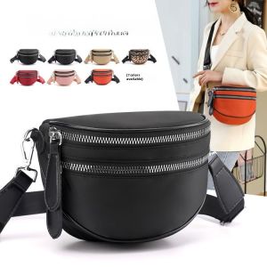 Good-looking Saddle Bag Waterproof Nylon Cloth Bag Small Bag Womens Messenger Bag New Arrival Fashion All-Matching Fashion Zipper