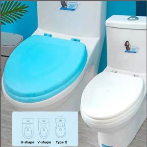 toilet seat cover toilet bowl toilet bowl seat cover Lightweight soft toilet cover household cushion toilet soft ring foam cover ring universal seat ring soft foam color soft