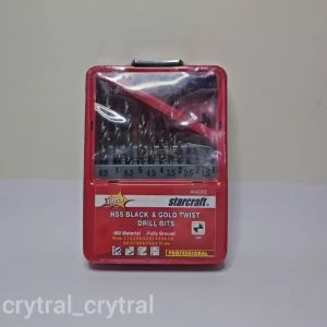 Sg seller - STARCRAFT 19pieces M2 Material HSS Drill bit set for Plastic Wood Metal Aluminum Plastic and thin layer of Stainless Steel. From 1mm to 10mm