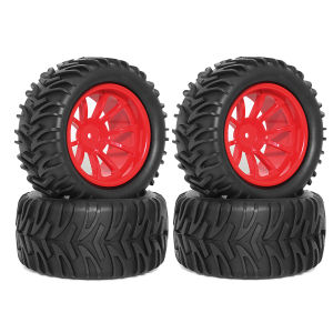 RS | 12mm Hex RC Wheels and RC Truck Tires for 1/10 Stampede Hoss 2WD 4x4 VXL Traxxas Rustler Redcat Volcano EPX Pro S30 Blackout XTE