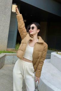 [Voucher 15% MOV 199K cap 100K Áo Phao Nữ Dáng Ngắn HeraDG Thiết Kế Cổ Nam Không Chân Bo Gấu Trẻ Trung Trần Bông 3 Lớp NaNo Cao Cấp Siêu Nhẹ WJKBC3053