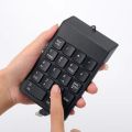 Bàn Phím Số Usb Có Dây Numpad Kỹ Thuật Số 19 Phím Mini Cho Máy Tính Xách Tay, Máy Tính Xách Tay, Máy Tính Bảng Có Đèn Báo Mặt Tấm Số, Tiêu Chuẩn Máy Tính Bàn Phím Số Có Dây. 