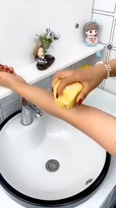 [MH] Sikat Mandi Dispenser Brush Silicone