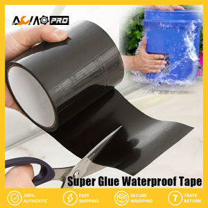 AumoPro Waterproof Tape Patch Seal Tape Leak Repair Tape Duct Tape Stop Leaks Instantly with Super Glue Waterproof Tape - Perfect for Outdoor Gardens and Pipes!