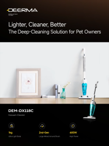 [Official Store] Deerma DX118C Handheld Vacuum Cleaner Multifunctional 2in1 15000 Pa Strong Sucker Low Noise ﻿Household Dust Collector With HEPA Filter Global Version 1 Year Warranty