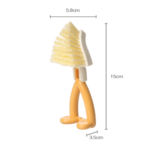 Foldable Triangle Short Handle Stove Pot Window Corner Gap Cleaning Brush Multi-Functional Home Use Wall Brush Kitchen Tool