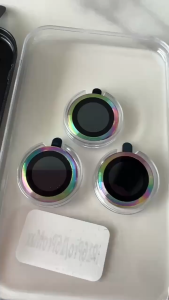 【🔥SG STOCK🔥】RICHMENTMALLMetal Tempered Glass Camera Lens Protector for iPhone 17 iPhone 16 Pro Max/15/14/13/12/11 Mini Camera Film