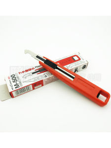 NT Cutter M-500 Craft Knife Acrylic PVC Organic Glass Cutting Tool Edge Trimming Hook Knife Plastic Body 18cm Long