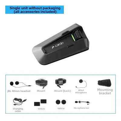 Cardo | Built-in Noise Reduction Waterproof Bluetooth Headset for Helmets