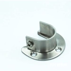 Wardrobe Bracket Heavy Duty Stainless Steel Rod Socket Flange Rod Holder / Shower Curtain Closet Rod End Support