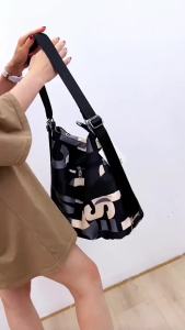 228kamian001 Tote bag nylon waterproof crossbody suit case large capacity multi-pocket zipper