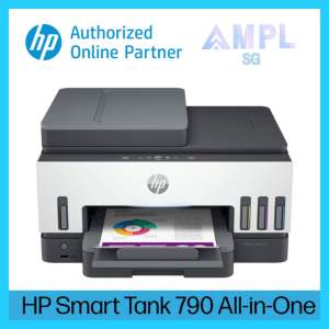 New HP Smart Tank 790 All-in-One (4WF66A) | Free $20eCapitaVouchers | Print Copy Scan Fax ADF and Wireless | Duplex printing |