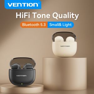 Vention Elf E07 Wireless Earphone Bluetooth 5.3 Earbuds with AI-Based ENC Earphone High Fidelity Audio Headset with Mic Support Call Video Touch Control True Wireless Earphone