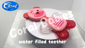 Coral Babies Baby Water-Filled Teether Soothing Teething Toy Coolable Soft for Gentle Gum Relief