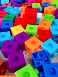 Math Linking Cubes Manipulative Connecting & Counting Snap Blocks for Early Learning & STEM Education Math Linking Cubes Manipulative Connecting