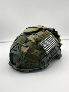Adjustable Tactical Helmet with Battery Pouch & Cover for Airsoft Cosplay Outdoor Games