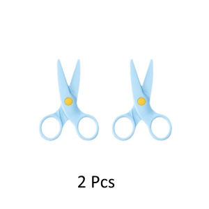 Preschool Kindergarten Safety Scissors Set: Child-Protective & Craft Scissors 2-Piece Set