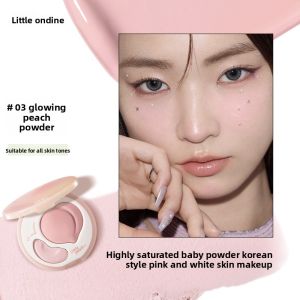 LITTLE ONDINE | Shimmer Peachy Glow Cream Highlighter Dual-effect Brightening