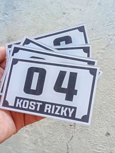 Nomor Pintu Kamar Kos Hotel Penginapan Tanda Pintu untuk Kamar Kos Hotel Penginapan