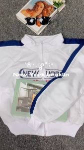 1898 Jacket Crop Wanita - New York Jaket Crop Wanita Casual - Jaket Zipper Croope Korean Style