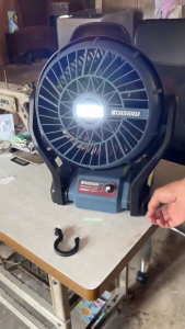 ToolsStation x MASARU พัดลมไร้สาย MSR-CF900 12 นิ้ว มีไฟในตัว พัดลมแบตเตอรี่ พัดลมพกพา พัดลมแบตเตอรี่ไร้สาย ลิเธียมไอออน