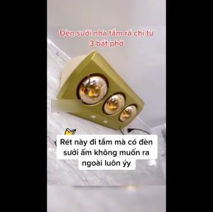 [GIÁ RẺ GIẢM GIÁ] Đèn Sưởi Nhà Tắm Sưởi Ấm Cho Mùa Đông Đèn sưởi nhà tắm Kottman Công Suất Lớn 2 Bóng 3 Bóng Diện Tích 2-4m2