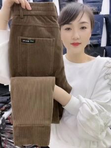 กางเกงลำลองผู้ชายคอร์ดูรอย 6666 กางเกงขายาวทรงหลวม 6 กระเป๋า ทรงเข้ารูป ทรงหลวม ทรงเข้ารูป กางเกงขายาวผู้ชาย