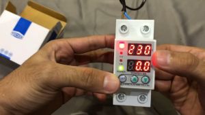 COD Cepat BEVAV MCB Digital Din Rail Over Voltage Current Protector 220V 40A / Pelindung Arus dan Tegangan Proteksi Tegangan Berlebih Digital - VAP-2P