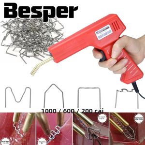 Bộ Dụng Cụ Hàn Sửa Chữa Nhựa Với Đèn LED 4 Loại Đinh Ghim Sóng Máy Đóng Đinh Nóng Dùng Cho Sửa Chữa Vết Nứt Cản Xe Hơi