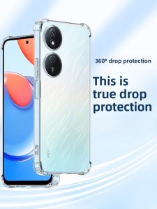 Henyou | Honor Play8T Pro Anti-Fall Protective Case Men Women Creative Thickened Silicone Shell Full Corner Protection Airbag Design Huawei