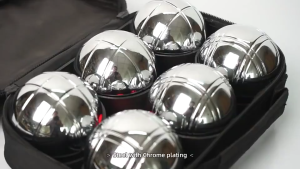 (คูปองส่งฟรี 40บาท)ลูกเปตอง BOULES แท้ Petaque ball ลูกเปตอง  6 ลูก ลูกแก่น เชือกวัดระยะ พร้อมกระเป๋า