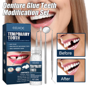 Denture Glue Teeth Modification Set Filling Gaps Between Teeth Can Shape Dental Adhesive Dental Glue Teeth Modification Tool