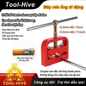 Máy ép ống di động 145mm 125mm ép đầu nối đồng thép không gỉ ống cao áp nông nghiệp