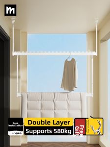 MINGZHI | Side Mounted Invisible Top Mounted Drying Rack