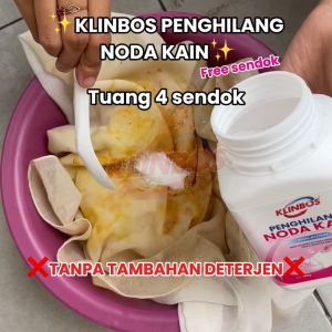 KLINBOS Penghilang Noda Kain Noda Jamur dan Menguning Tanpa Melunturkan Warna