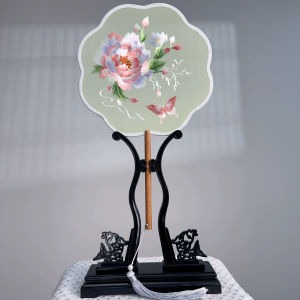 Bilateral Double-Sided Suzhou Embroidery Fan Half-Transparent Hanfu Cheongsam Accessory Dance Fan New Chinese Style Home Decor