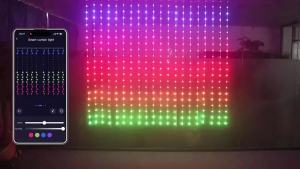 Window Bedroom Curtain Light 400 LED Music Fairy Bluetooth Wedding Birthday Festival Decor for Living Room Backdrop Wall