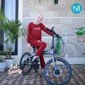 Setelan Olahraga NuBi Set Sporty Nubi Setelan Olahraga - Pakaian Olahraga Anak Perempuan - Pakaian Olahraga Anak Laki-laki - Set Sporty Hoodie