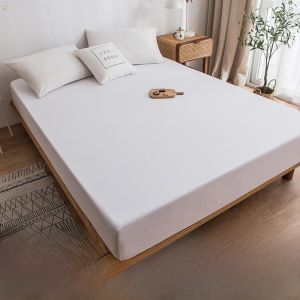 Waterproof Bed Canopy Single Piece Urine Proof Breathable Dustproof Mattress Protector Anti-slip Bed Sheet Cover Polyester Fiber