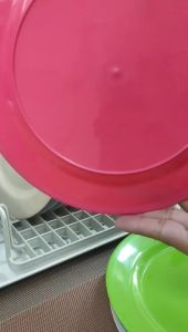 6PCS CANDY COLOR 10INCHES REUSABLE DINNER PLATE FLAT PLATE PARTY PLATE PLASTIC PLATE DINNING PLATE