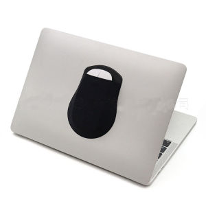 Mouse Storage Bag for Laptop Pad Elastic Back Adhesive Wireless Mouse Holder Sticker Pouch Sleeve Storage Organizer Holder
