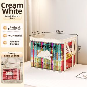 MEIZHUFU | Dustproof Transparent Book Storage Bag