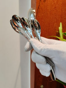 Thìa Inox 304 Nhà Hàng Khách Sạn Thìa Cà Phê Sử Dụng Tại Nhà Nhỏ Khuấy Thìa Tráng Miệng Màu Nguyên Chất Thìa Kim Loại