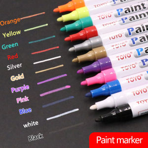 TOYO Permanent markers Oily based tires pen Drawing supplies School Stationery