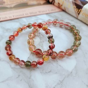 กำไลข้อมือ Rutilated Quartz (5 Colors) ไหมจักรพรรดิ 5 สี ขนาด 8 10 12 มิล ราชาแห่ง ความมั่งคั่ง ร่ำรวย เกรดดีมากกกก